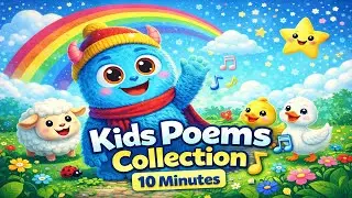 Kids Poems Collection 🎵 | 10 Minutes of Nursery Rhymes & Fun Learning | Little Momo