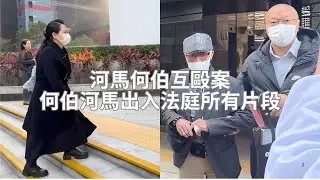 河馬何伯互毆案何伯河馬出入法庭所有片段
