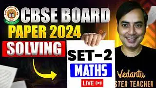 CBSE Class 10 Maths Board Paper 2024 Set-2 Solution ✍️ | Rajiv Sir