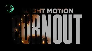 Burnout Text Effect Tutorial #tutorial #editing #alightmotion
