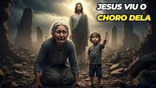 Idosa chorava no chão… a criança falou “Jesus vê”, mas Jesus mudou tudo