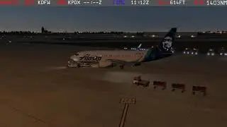 QVirtual.com.au  ASA655 B737  KDFW - KPDX - XPLANE 11