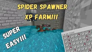 Самая простая ферма опыта спавнера пауков для Minecraft Bedrock 1.21