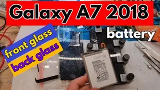 Samsung Galaxy A7 2018 A750-RESTORATION-Front and back glass Battery
