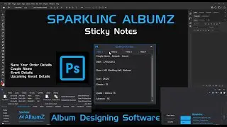 Sticky Notes Save Your Order Details | Sparklinc AlbumZ | Album Designing Software