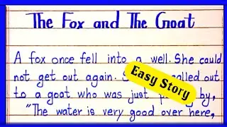 Look before you Leap story in English|Story The fox and the goat|