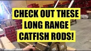 Cast YARDS, not FEET, with these long range catfish rods!