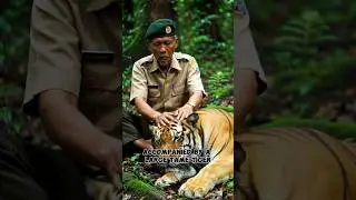 accompanied by a tiger? this warrior is very brave! #shorts #ai