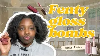 Swatching & Trying 3 Fenty Gloss Bomb Shades on Dark Skin | Is it worth the hype?