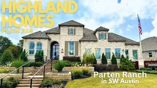 Highland Homes | Plan 215 @ Parten Ranch in SW Austin, Tx. | 2939SF+ | 4 Bed | 3.5 Bath | 3 car