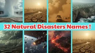 🌍 32 Natural Disasters Explained for Kids | Learn English with Earth&rsquo;s Biggest Disasters 🌪️🌊🔥