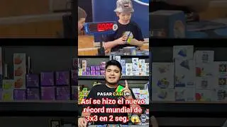 Nuevo r&eacute;cord mundial del cubo de Rubik 3x3 en 2.76 seg. por Teodor Zajder 😱 #speedcubing #gan #wr
