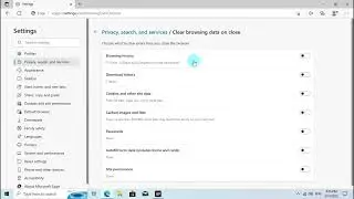 How to Clear  Microsoft Edge Browsing History on Exit