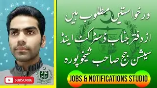 District & Session Court | Sheikhupura | Jobs 2020