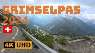 2024 Grimselpas Switzerland - From Guttannen to Gletsch by Motorbike in 4K