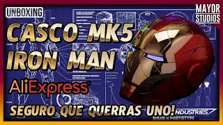 Iron Man MK 5 🔥 El mejor casco de la historia 🔥 ¡Descúbrelo! #aliexpress