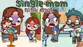 Sick Single Mom&rsquo;s Hard Night with Babies 🤧 😢| Avatar World