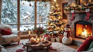 Peaceful Instrumental Christmas Music 🎄 Crackling Christmas Fireplace 🔥 Merry Christmas 2026