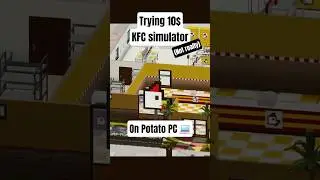 Пробую игру Definitely Not Fried Chicken на слабом компьютере #definitelynotfriedchicken #gaming