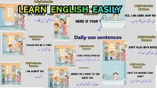 Speak English  Everyday 🗣🇱🇷 15 Daily Practice Sentences With Urdu Translation For Bigginers