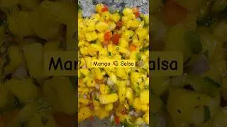 Fresh Mango Salsa | Perfect Summer Dip or Salmon Topper 🍋🌶️ #shorts