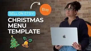 Christmas Menu Template Tutorial | Easy Holiday Design for Your Etsy Shop