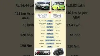 Tata Punch EV vs MG Comet EV #tatapunchev #mgcometev