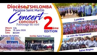 DIOCESE DE TSHILOMBA: LE CONCERT CONCOURS PATRONAGE DU CURE VOL 2 PARTIE 2 AU BDOM