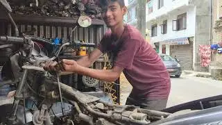 Mini Vlog No 9||WorkshopVlog||Honda Unicorn Bike Half Engine Repairing Video