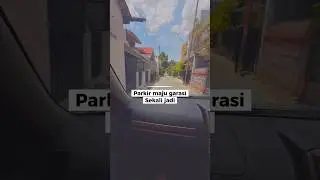 Cara parkir mobil di garasi maju sekali jadi #kursusmengemudi