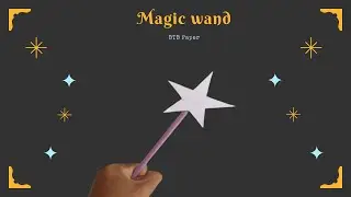 How to make a paper magic wand | Origami Easy and Beautiful Paper Magic Wand