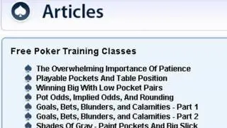 Get Online Free Poker Education from NoPayPOKER.com