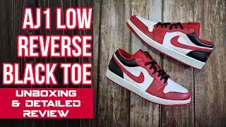 AIR JORDAN 1 LOW REVERSE BLACK TOE | РАСПАКОВКА И ПОДРОБНЫЙ ОБЗОР