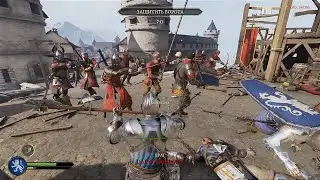 chivalry 2 - poleaxe gameplay - the fall of lionspire