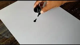 Abstract Painting / In less than 1 minute / Ink & Acrylic on paper / Demonstration