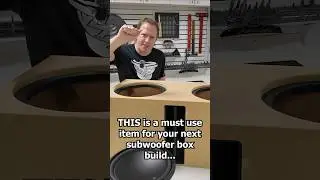 This item makes a big difference on a custom subwoofer box build!