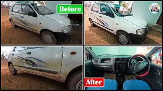 Maruti Alto Foam Wash After 5 Years II Full { Exterior & Interior } Deep Cleaning Service