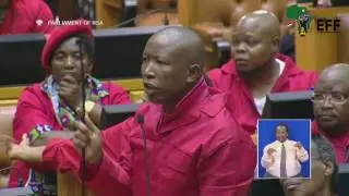 CIC Julius Malema raising security concerns in Parliament SONA2017
