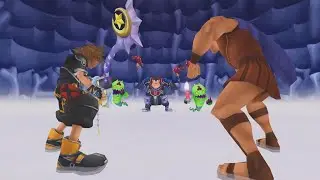 KH2 Final Mix: Sora, Donald, Goofy, Hercules vs Pete (1st battle) (Critical Mode) (No Damage)