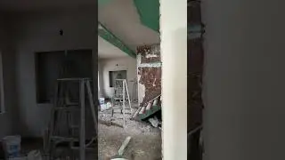 Gypsum plaster work  saint gobain gyproc #gypsum #gypsumboard #construction #plaster