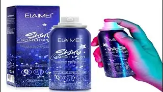 Body Glitter Glitter Spray Glitter Hairspray, Glitter Spray for Skin Hair and Body, Quick Dry,