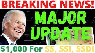 Fourth Stimulus Check Update, Biden Congress STIMULUS FOR ALL, $1000 For SS, SSI, SSDI - DAILY NEWS