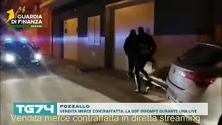 POZZALLO - VENDITA MERCE CONTRAFFATTA, LA GDF IRROMPE DURANTE UNA LIVE