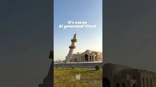 The leaning mosque and minaret ✨📍Doha #viral #2023 #travel #qatar #mosque