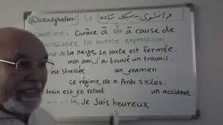 Exercice  Grâce à ou à  cause de COURS DE FRANÇAIS A1-A2 