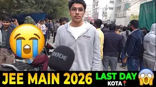 JEE Main 2026 Last Day Shift-1 | Toughest Paper?😱 Full Analysis KOTA Student