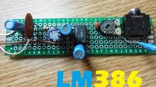 Маломощный компактный усилитель на микросхеме LM386, Работает долго