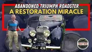 Triumph Roadster, найденный в поле!