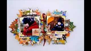 Leaf fall  Mix media album  Tutorial