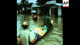 SYND 8-8-72 FLOODING IN THE AREA AROUND LUZON